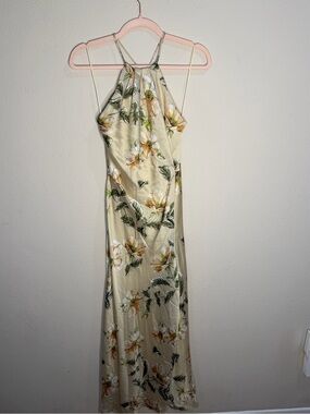 Astr | Dresses | Astr Tropical Green And White Maxi Dress | Poshmark